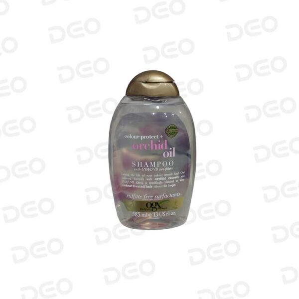 شامپو 385 میل تثبیت کننده رنگ مو بدون سولفات او جی ایکس مدل Orchid Oil