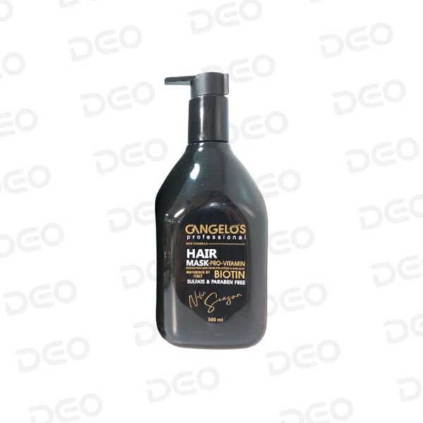 ماسک مو کراتینه ۵۰۰ میل فری سولفات گانگلوس مدل Gangelos Hair mask Shampoo 2in1